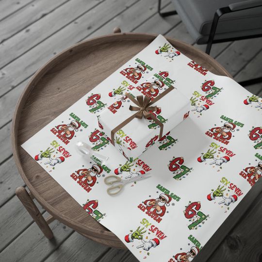 Discover Gen Alpha 6-7 Wrapping Paper, 6-7 Christmas Gift Wrap, Funny Gift Wrap for Birthdays, Holidays & Parties, Gift Wrap for Teens