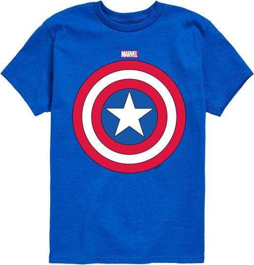 Marvel Captain America - Logo Shield - Toddler and Youth Short Sleeve Graphic T - Shirt