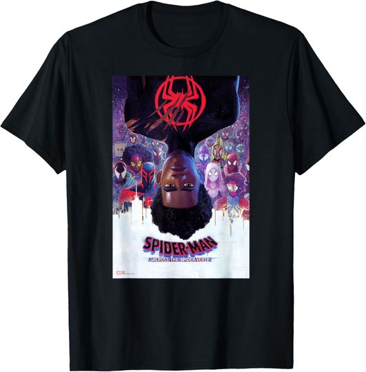 Discover Marvel Spider-Man: Across the Spider-Verse Theatrical Poster T-Shirt