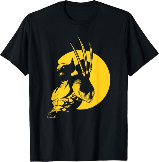 Discover Marvel Wolverine Classic Logan X-Men Silhouette Poster T-Shirt