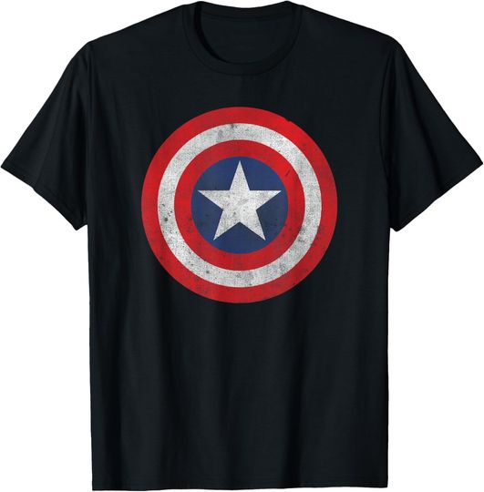 Marvel Comics Retro Classic Captain America Shield Costume T-Shirt