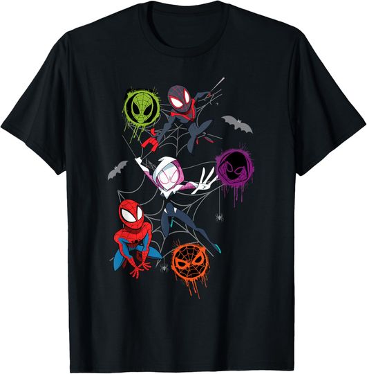 Discover Marvel Spider-Man and Spider-Verse Pals Halloween Adventure T-Shirt
