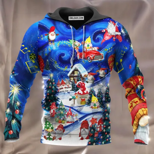 Discover Christmas Hanging With My Gnomies With Colors Hoodie