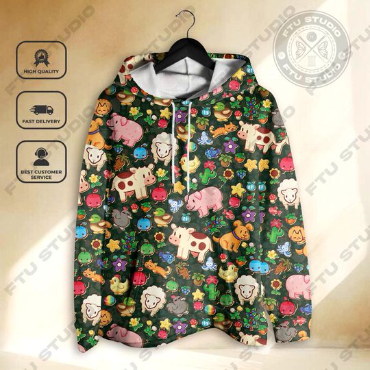 Discover Farm Game Hoodie Sweatshirt Game Party Video Games Gifts