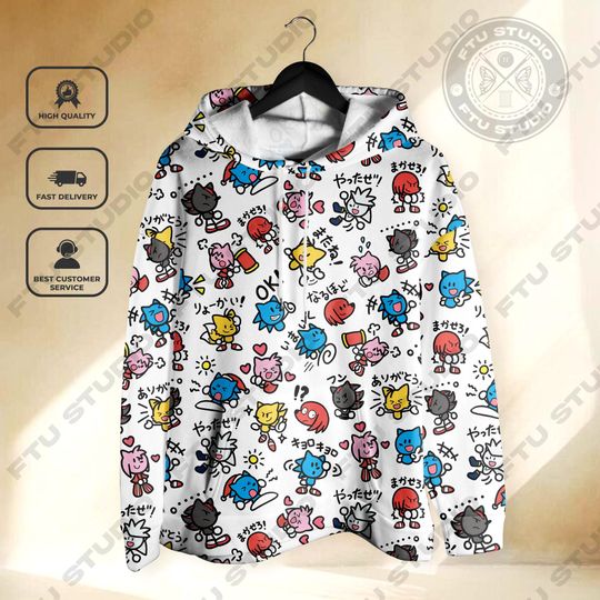 Sonic Hedgehog Hoodie Sweatshirt, Video Game Style Unisex Apparel for Sonic Fans, Blend Comfort Fit, Gaming Sweatshirt