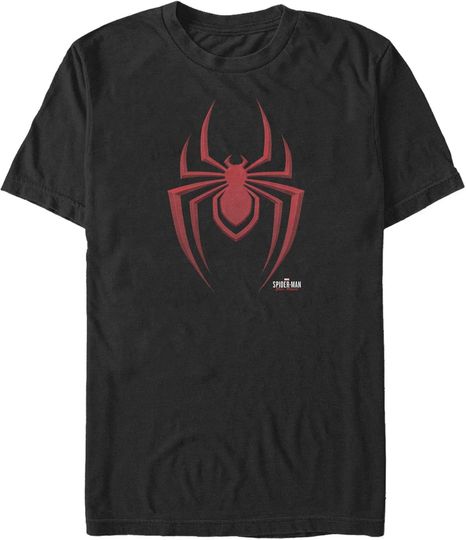 Marvel Mens Miles Morales Icon Logo T-Shirt
