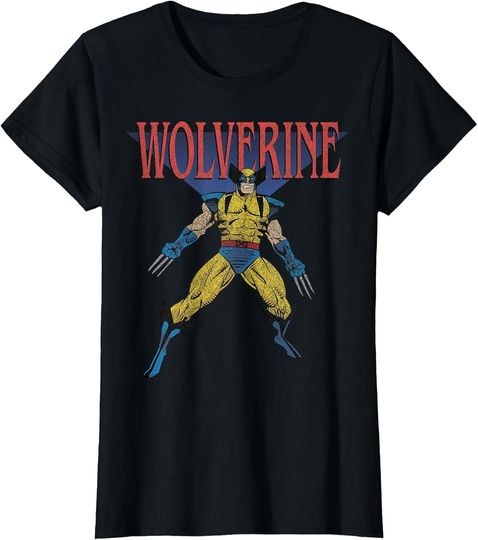 Discover Marvel Men's Universe Wolverine 90s T-Shirt
