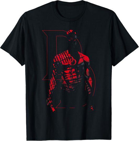 Discover Marvel Comics Retro Daredevil In Red Shadows T-Shirt