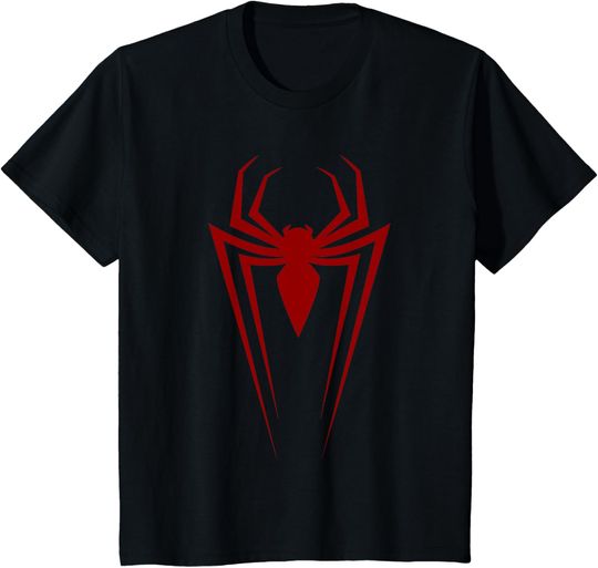 Discover Kids Marvel Comics Retro Classic Spider-Man Red Spider Logo T-Shirt