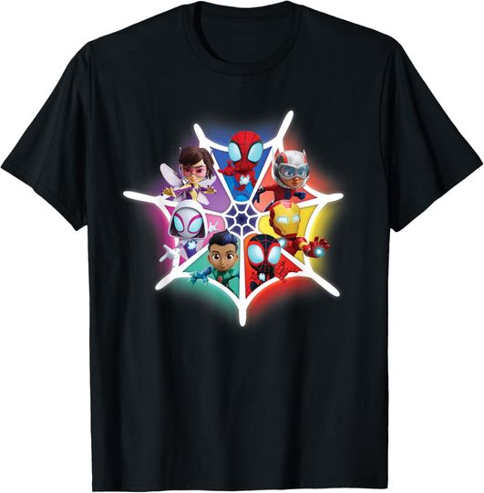 Discover Marvel Spidey and His Amazing Friends Avengers Team-Up T-Shirt