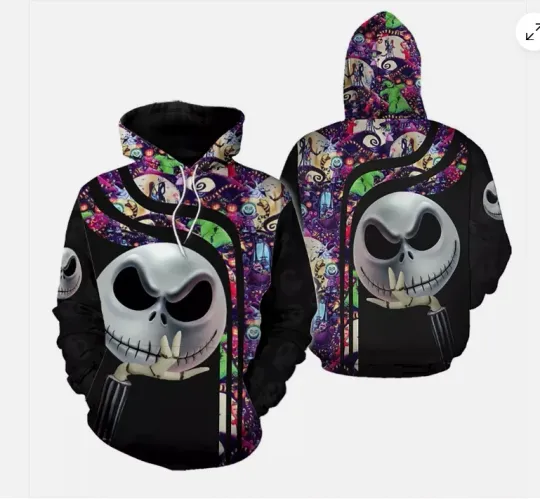 Discover Jack Skellington The Nightmare Before Christmas 3D HOODIE BEST PRICE US SIZE