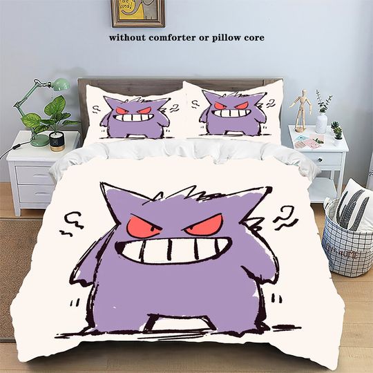 Discover Pokemons Cartoon Anime Bedding Set