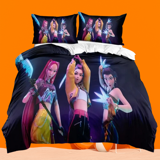3D Demon-Hunters Bedding Set Huntrix