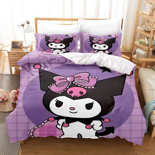 Discover Sanrio Comforte Bedroom Printed Cartoon Quilt Cover Bedding Set