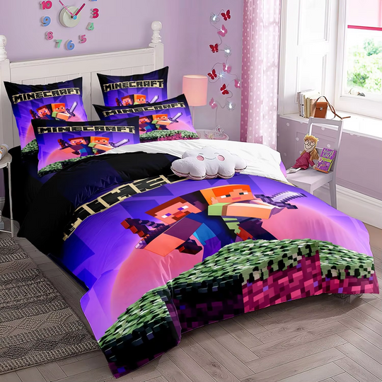 Discover Anime Bedding Set My World My World Monster Hunters Bedding Set