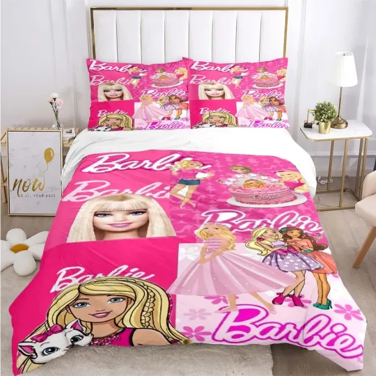 Barbie Movie Pattern Bedding Set