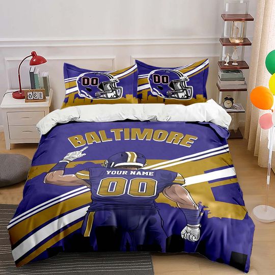 Discover Personalized Custom American City Football Bedding Set