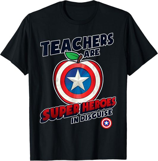 Discover Marvel Teachers Are Super Heroes In Disguise Captain America T-Shirt