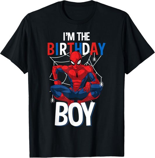 Marvel Spider-Man Classic I'm The Birthday Boy T-Shirt