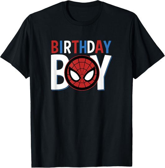 Discover Marvel Avengers Classic Spider-Man Birthday Boy T-Shirt