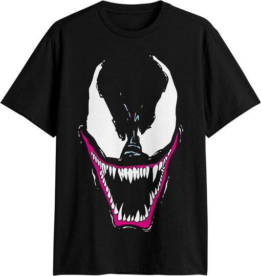 Discover Marvel Venom Eddie Brock Face Spider-Man Villain T-Shirt