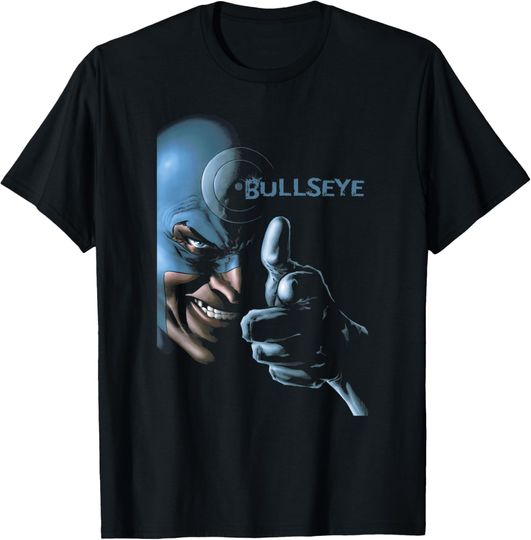 Discover Marvel Comics Vintage Bullseye Big Face Poster T-Shirt