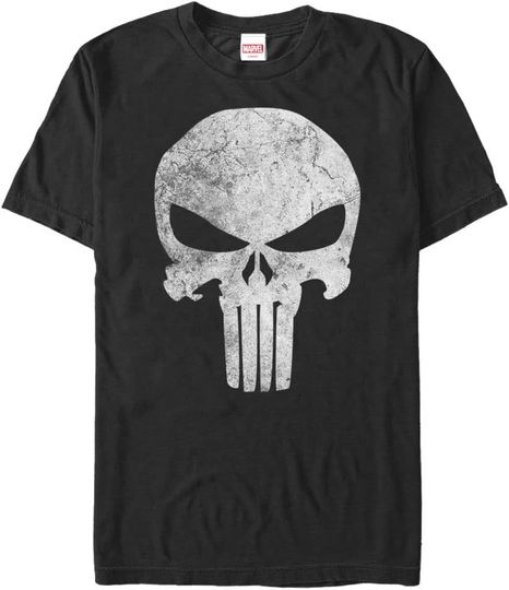 Discover Marvel Mens Classic Punisher Distresskull Men's Tops Short Sleeve Tee ShirtT-Shirt