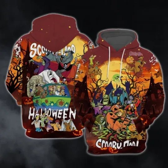 Scooby Doo Halloween 3D Hoodie, Happy Halloween Shirt TMB6441