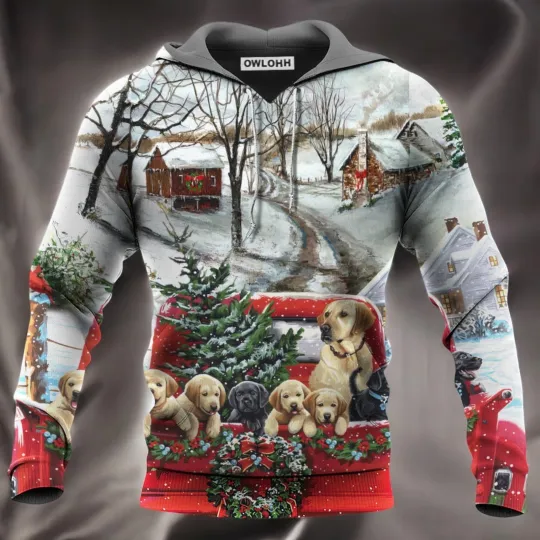 Discover Christmas Dog Come Home In Truck Hoodie