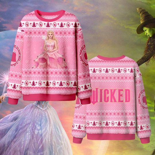 Wick-ed Musical Movie Ugly Sweater, Change For Good Christmas Shirt, Witchy Vibe Outfit, Wizard Of Oz Fan Gift