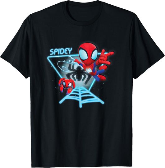 Marvel Spidey And His Amazing Friends Spidey Hologram T-Shirt