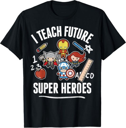 Discover Marvel Avengers Classic I Teach Super Heroes Graphic T-Shirt