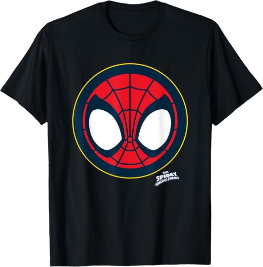 Discover Marvel Spidey And His Amazing Friends Spidey Face Emblem T-Shirt