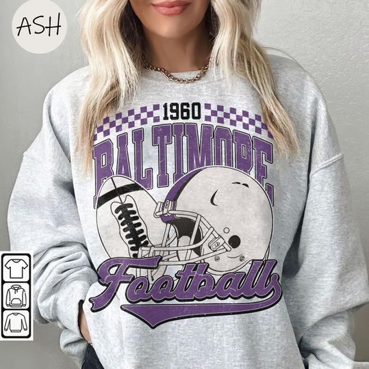 Vintage 90s Baltimore Ravens Football Shirt, Baltimore Football Crewneck, Baltimore Football Shirt, Raven Sweater, Raven Fan Sport Gear