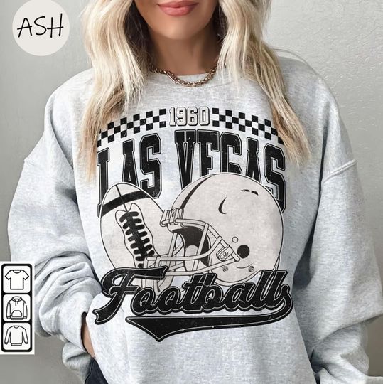 Discover Vintage 90s Las Vegas Football Vintage Style Sweatshirt, Retro Las Vegas Football Shirt, Las Vegas Football