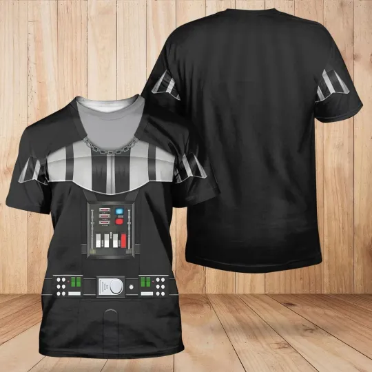 Discover Darth Vader 3D Costume T-Shirt, Star Wars Cosplay Tee, 3D Star Wars Shirt