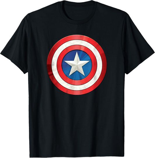 Discover Marvel Comics Retro Classic Captain America Shield Costume T-Shirt