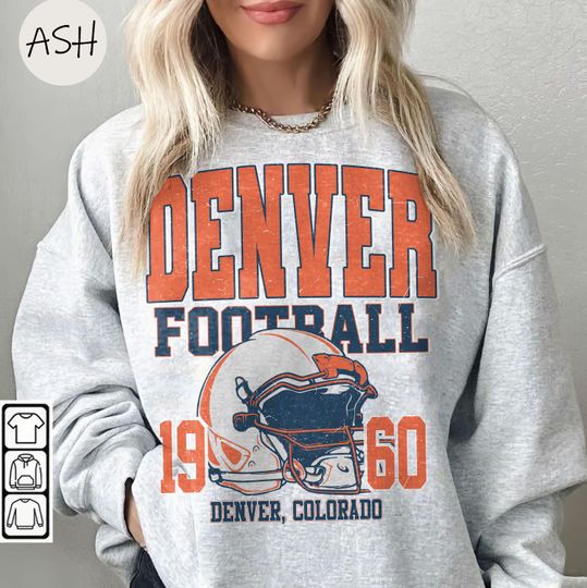 Vintage 90s Style Vintage Denver Football Style Sweatshirt ,Retro Denver Football Crewneck Shirt,Denver Broncos Fans Gift ,Sunday Football