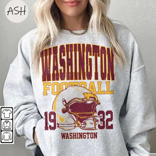 Discover Vintage 90s Style Washington Football Vintage Style Sweatshirt,Washington Crewneck Commander Sweater,Washington Fan Gift Shirt
