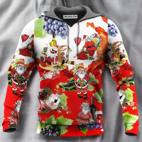 Discover Christmas Santa Get Drunk At Christmas Party Hoodie