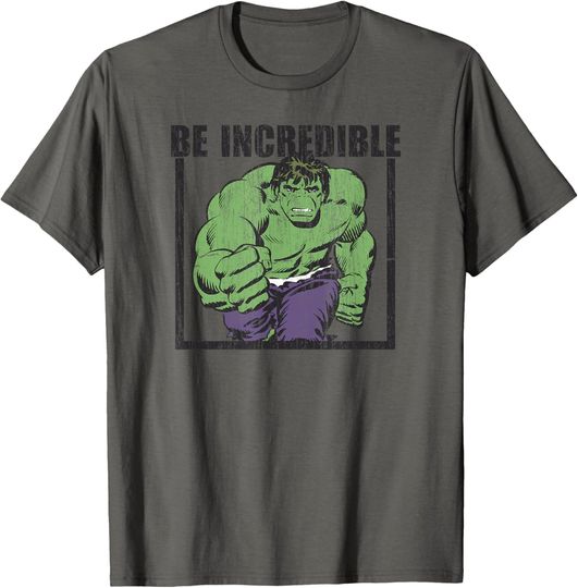 Discover Marvel Comics Retro Classic Vintage Hulk Be Incredible T-Shirt