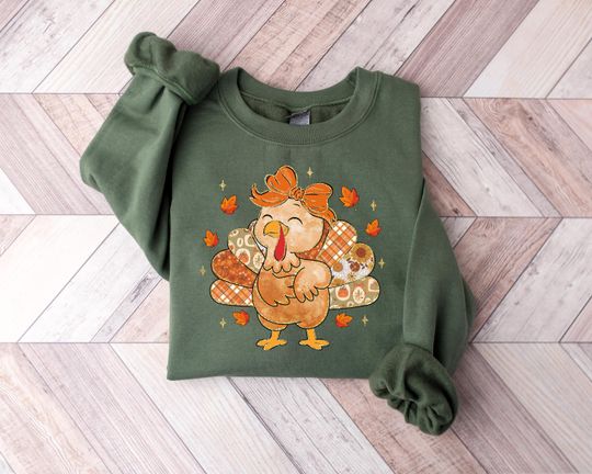 Discover Thanksgiving Turkey Sweatshirt, Turkey Hoodie, Family Long Sleeve, Thanksgiving Gift, Fall tshirt, Fall Autumn Vibes Thanksgiving Sweater