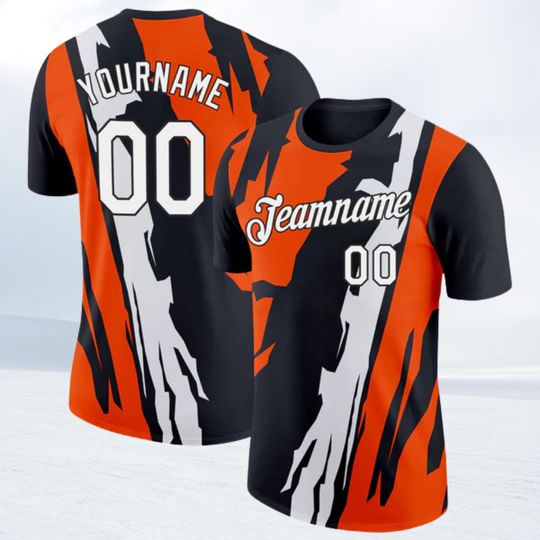 Discover Custom Baseball Jersey T-Shirt: Personalized Team Name & Number