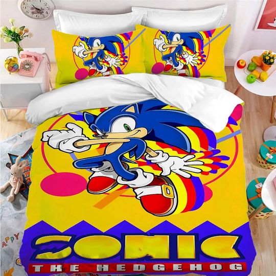 Anime S-Sonic children's Bedding Set