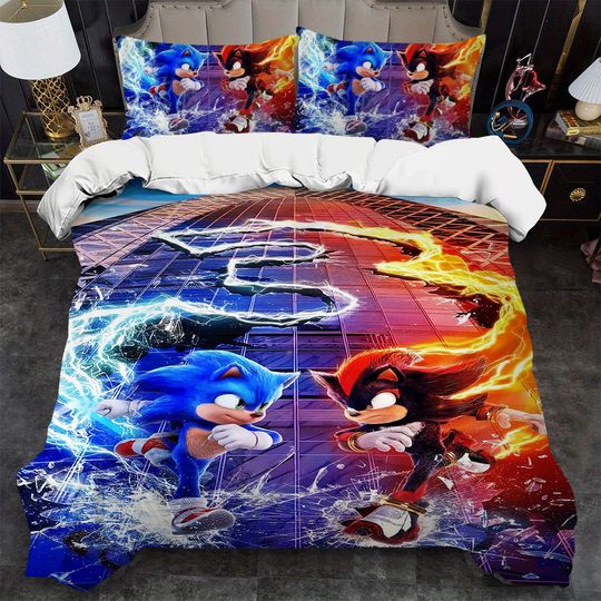 S-Sonic-S Film H-HedgehogS Bedding Set