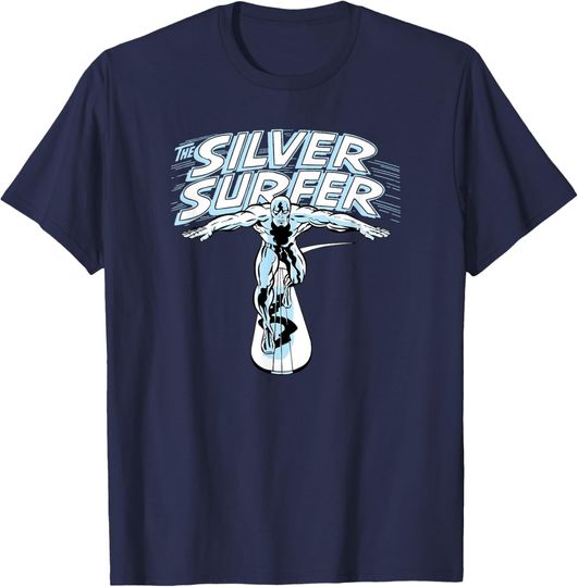 Marvel Fantastic Four Silver Surfer Vintage Portrait T-Shirt