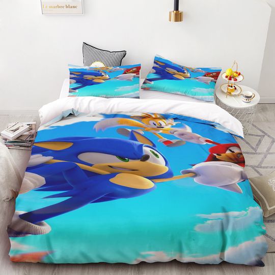 Duvet Cover Sonic Cartoon Bedding Set