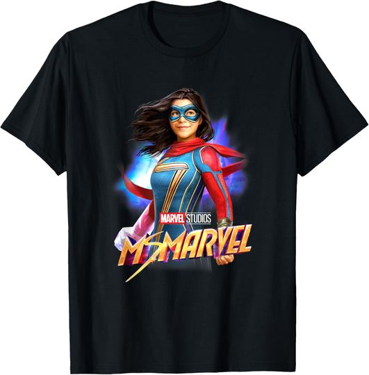 Marvel Ms. Marvel Bright Hero Poster T-Shirt