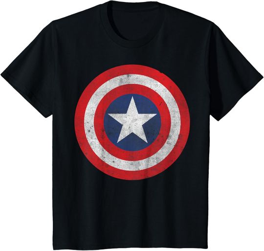 Discover Kids Marvel Captain America Classic Shield Kids Graphic T-Shirt T-Shirt