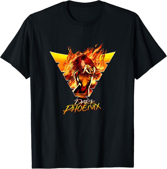 Discover Marvel X-Men Dark Phoenix Jean Grey Evil Look Portrait T-Shirt